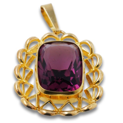 Anhänger amethyst 333 gold - anhänger,