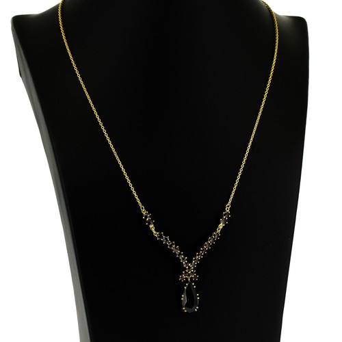 Granat collier 333 gold - 333,