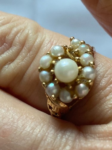 Perlen gold ring - gold, karat